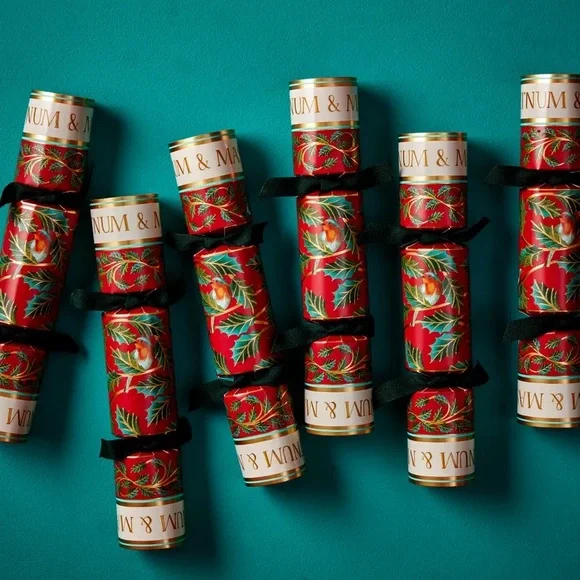 NIB Fortnum & Mason Mini Christmas Holly Crackers - Picture 2 of 7